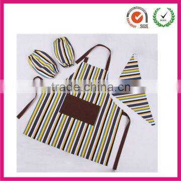 Deluxe striature apron with sleeve and kerchef (factory)