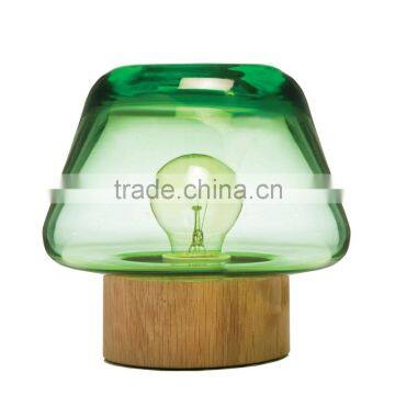 Glass Lamp Shade with Elegant Writing Table Lamp