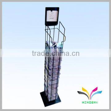 Welded black sturdy wire tabloid newspaper display racks