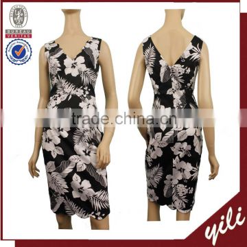 New style back zipper ladies office wear hand work bodycon dress WD150832542