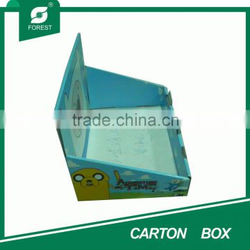 BLUE PRINTING PAPER CARDBOARD FOLDING MATT DISPLAY BOX