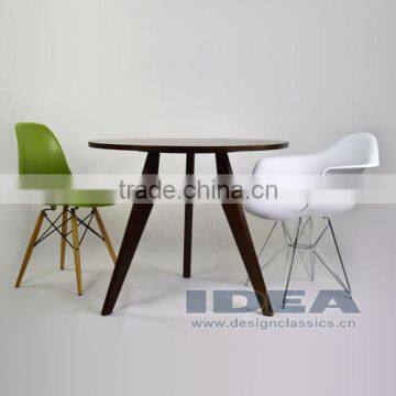 Replica Jean Prouve Gueridon Dining Table - Solid Ash Stained in Walnut Color photo-5