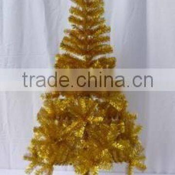 Hot Selling Shinny Gold PET Christmas Tree