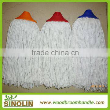 cotton/microfiber mop head with plastic socket