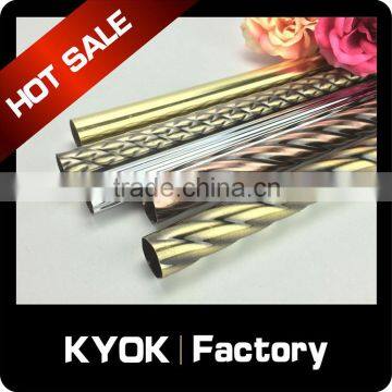 KYOK 12 years double curtain rods factory , 28mm new designs curtain rods