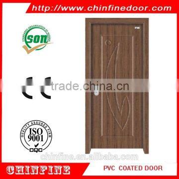 2016 top fashion wooden pvc interior door (CF-W017-1)