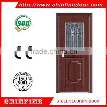 New Design Steel Glass Door With Great Price (CF-D002)