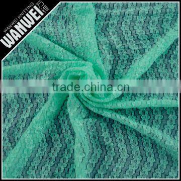 Glass Yarn Green Stretch Organdy Fabric in Textile Nylon Bridal Lace Fabrics 3113 photo-6