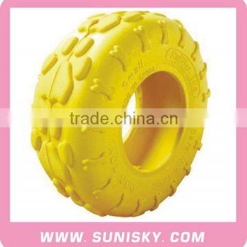 rubber pet toys tyre design