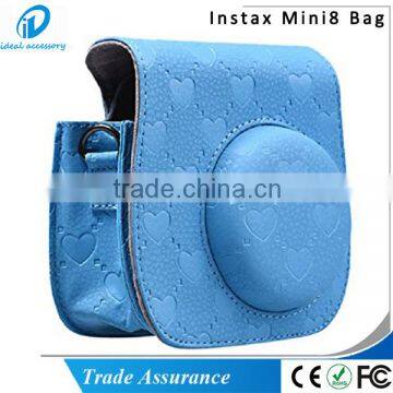 Instax Mini Leather Case Bag for Fujifilm Instant Polariod Camera 8 8+