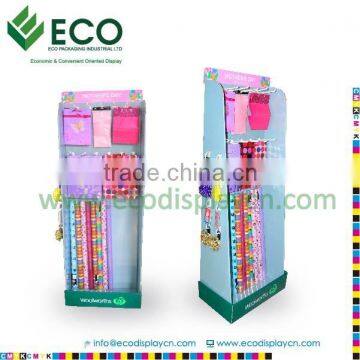 New Design Cardboard Hook Display for Bag Display Rack, Cardboard Display Stand Supplier