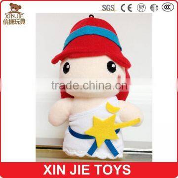 custom soft plush dolls nice design soft girl doll toy with long hair hot selling stuffed dolls