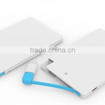 2016 New Product Ultra Thin Credit Card Size Power Bank CE FCC RoHS 1500mAh Portable Universal Battery Charger Power Bank photo-4