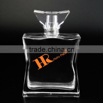 Big Flat Curve Rectangle clear glass rasasi perfume