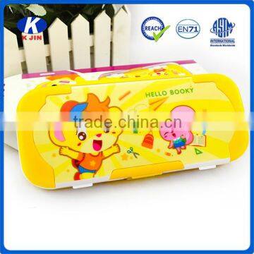 promotional new material multifunction 3 layer pencil case for kids