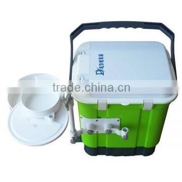 2016 Mini colored Multifunctional plastic fishing tackle seat box