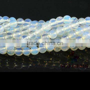 8mm Round Opalite Glass Cheap Beads in Bulk