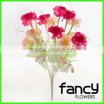 9 heads artificial carnation flower for wedding decoration