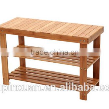 Bamboo shoe rack,storage rack,3-tiers Chinese bamboo shoe rack