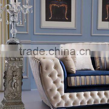 Italian Style Velvet Sofa/Classic Fabric Chesterfield Sofa 321 AL044