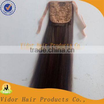 Wholesale brazilian human hair extension ponytail hair