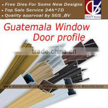 Honduras ,Guatemala aluminium profile manufacturer, 6060 6061 6063 6082 grade aluminium profile