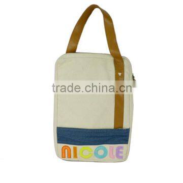 China fashion travel single shoulder beach tote canvas bag