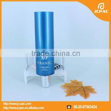 PE Cosmetic Tube with Sliver Metallic Shiny Cap Fresh Cleanser