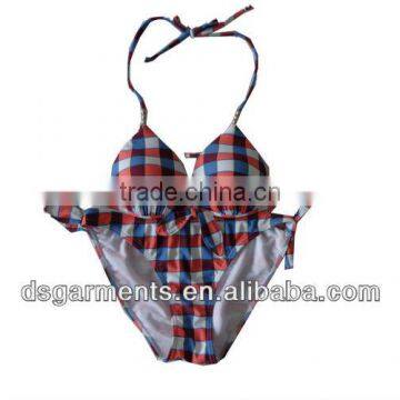 Hot classical stripe ladies bikini