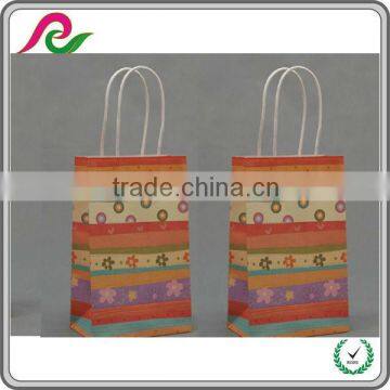 Custom made sweet colored paper gift bags