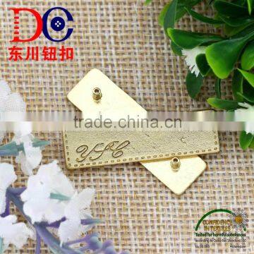 Gold Name Tag Branded Buttons for Garments Jeans Accessories photo-2