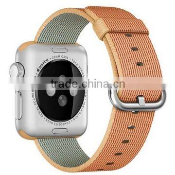 Original 1:1 38mm 42mm Nylon Watch Band With Steel Buckle For Apple Watch Woven Nylon Watch Band With Adapter