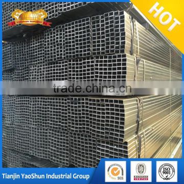 25*50mm pre galvanized square pipe/ gi square steel tube