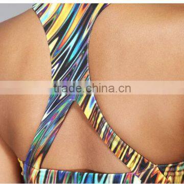 Custom Ladies Doouble Padded Blossom Sexy Bra Yoga Wear photo-4