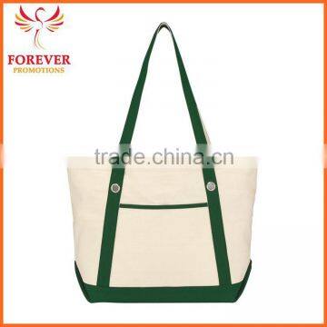 New Design Cheap Cotton 12 OZ. Custom Logo Canvas Shopper Tote Bag photo-3