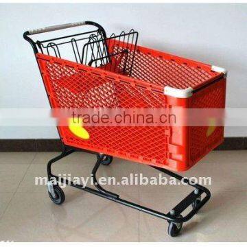 Elegant&New style Plastic supermarket trolley