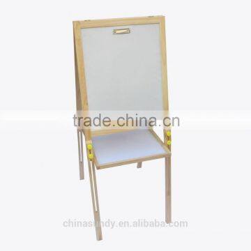 Kids wooden easel with double face