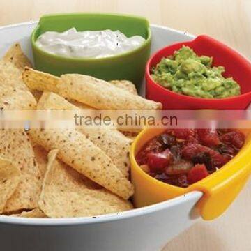 silicone dipping pouches, dipping bowl