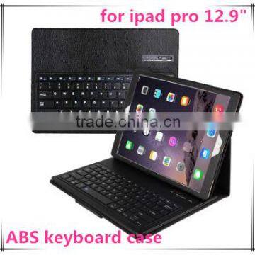 2016 new tablet pc bluetooth keyboard for ipad pro 12.9" PU leather removable keyboard case