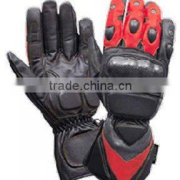 DL-1488 genuine leather motorbike gloves, leather racing gloves,