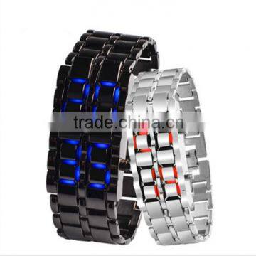 lava led watch Iron Man lava watches binary men Couple wristwatch wholesale factory