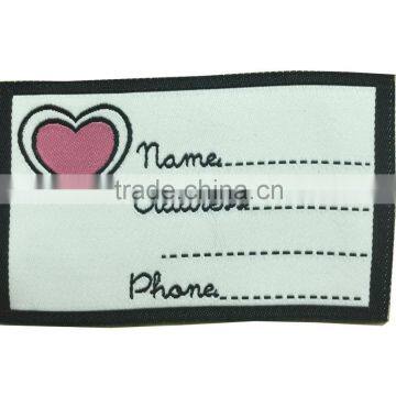 yiwu factory direct garment usage woven label woven clothing labels clothing brand labels