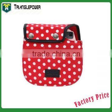 Fujifilm Instax Camera Bag, Polaroid Mini8 Cloth Camera Bag Mini 8 Camera Case White Dot (Red)