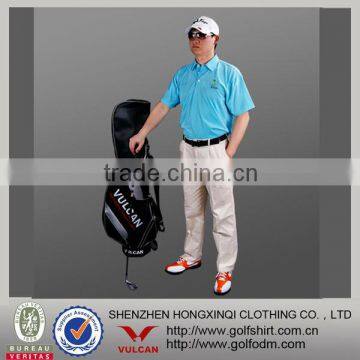 Dri-fit Mesh fabric quick dry moisture wicking Men Golf Shirts Golf Clothing