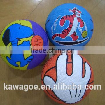 Ball Type and Rubber Ball Material Multi color training rubber basketball