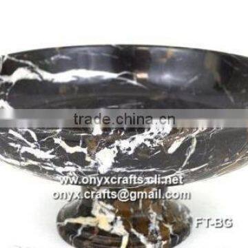 Black and Gold Fruit Dish in cheap price