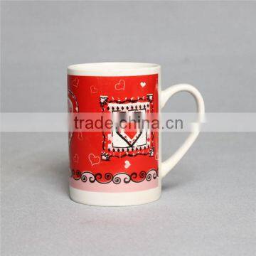 Red Decal Mug Bone China Set With Cute Design for Promotional photo-4