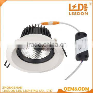 China supplier wholesale price recessed dimmable cob 30w led downlight