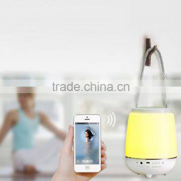 2016 New Bluetooth Speaker Lamp Night Light Lantern With Strap Wireless Audio Speaker 3.5mm Audio Input 10 Min Timer photo-2