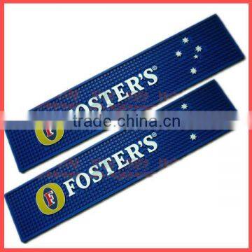 bulk production good price engraved words bar mat pvc